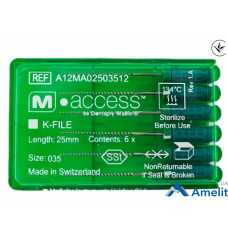 Інструмент ручний K-File M-Access №35 (Dentsply Maillefer), 6 шт./пак.